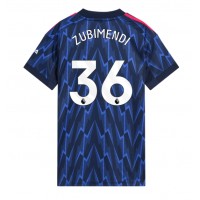 Stroje piłkarskie Arsenal Martin Zubimendi #36 Koszulka Wyjazdowej dla damskie 2025-26 Krótki Rękaw